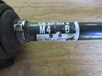 Audi TT Mk1 8N Axle Driveshaft with Constant Velocity Joints, Rear Right 1J0501204B5